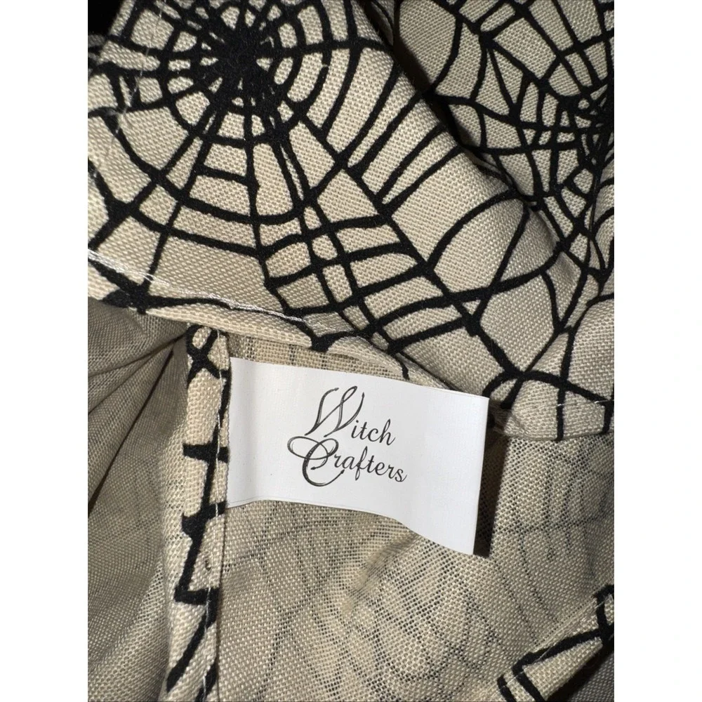 Witch Crafters Velvet Spiderweb Tablecloth Rectangle 102 X 60